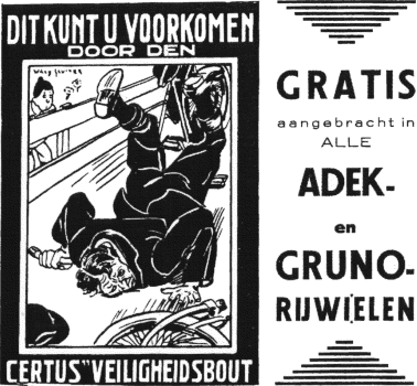 Gruno-advertentie Certus-bout, 1928