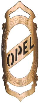 Opel Steuerkopfschild, 1900 - 1911
