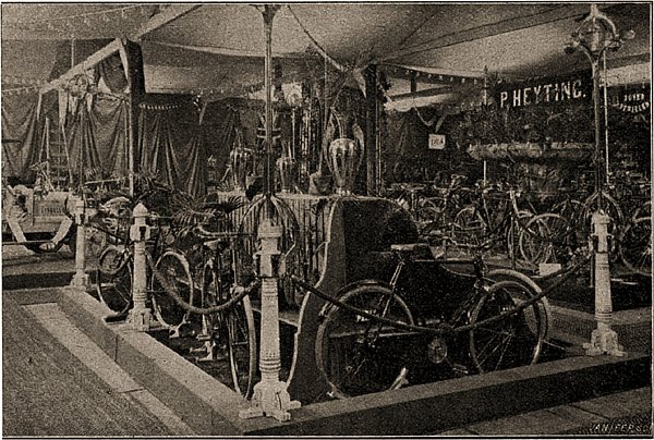 tentoonstelling rijwiel- en automobielhandel, 1907