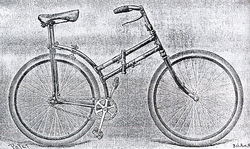 Gérard-Faltrad mit Parallelrohrrahmen
